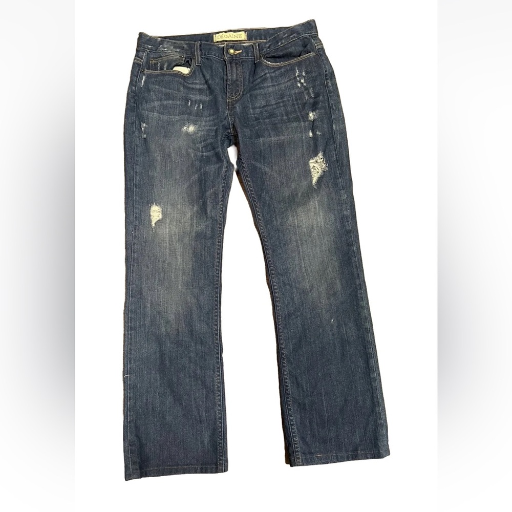 DeGaine Women's Boyfriend Distressed Jeans Blue Sz . 29 J07